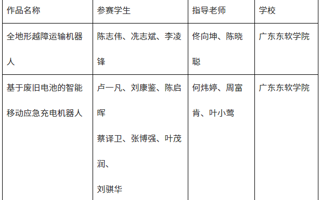2024年全国大学生机器人科技创新交流营暨大赛学校推荐作品公示