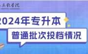 2024年beat365中文唯一官网专升本普通批已投档！